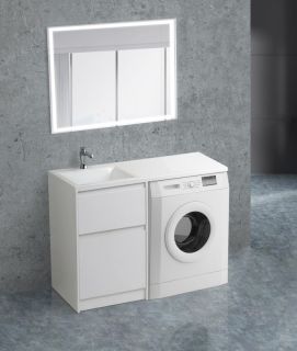 Тумба под раковину BelBagno напольная 60x85см Bianco Opaco KRAFT-LVD-580/1200-2C-PIA-BO